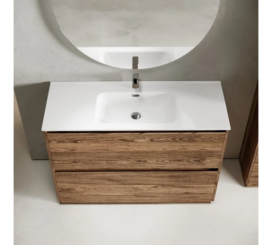 Тумба под раковину Sancos Libra Floor напольная, 1190x450x840, 2 ящика с доводчиками, дуб чарльстон, LB120F-1ECH