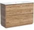 Тумба под раковину Sancos Libra Floor напольная, 1190x450x840, 2 ящика с доводчиками, дуб чарльстон, LB120F-1ECH 1