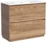 Тумба под раковину Sancos Libra Floor напольная, 990x450x840, 2 ящика с доводчиками, дуб чарльстон, LB100FECH 1