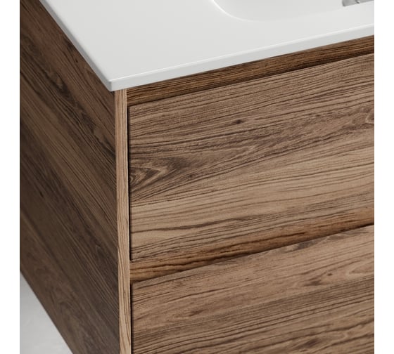 Тумба под раковину Sancos Libra Floor напольная, 790x450x840, 2 ящика с доводчиками, дуб чарльстон, LB80FECH