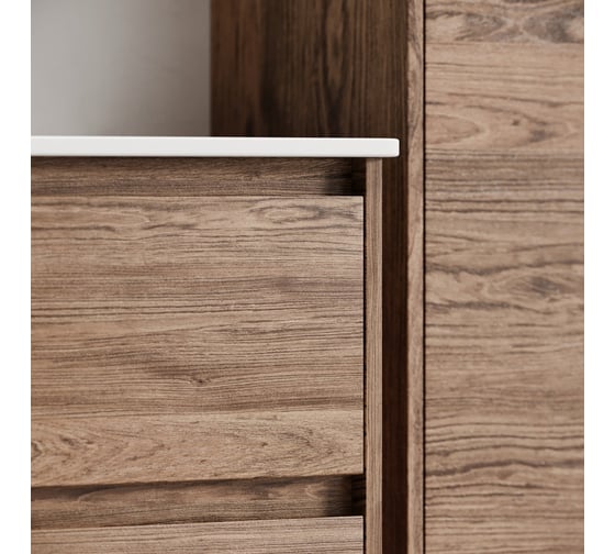 Тумба под раковину Sancos Libra Floor напольная, 890x450x840, 2 ящика с доводчиками, дуб чарльстон, LB90FECH