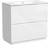 Тумба под раковину Sancos Libra Floor напольная, 890x450x840, 2 ящика с доводчиками, белый глянец, LB90FW