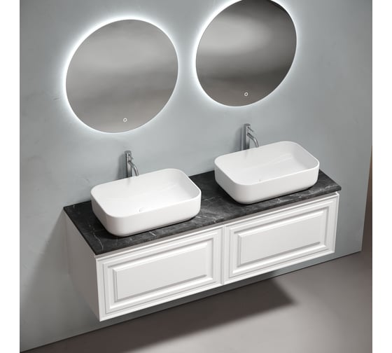 Столешница для ванной комнаты из керамогранита Sancos Black Sky 1400x460 c отверстием под смеситель, арт. TT140A1X