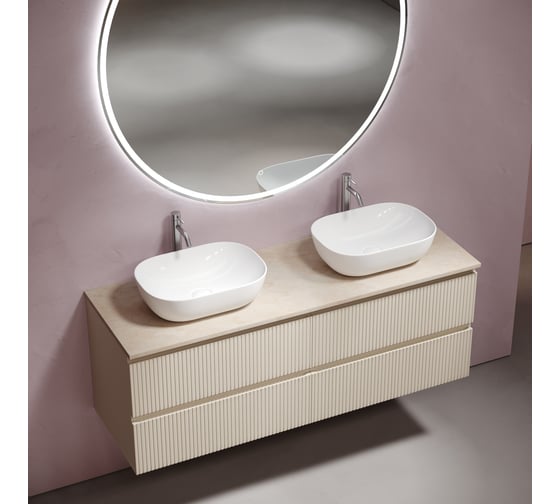 Столешница для ванной комнаты из керамогранита Sancos Kreman 1400x460 c отверстием под смеситель, арт. TT140A2X