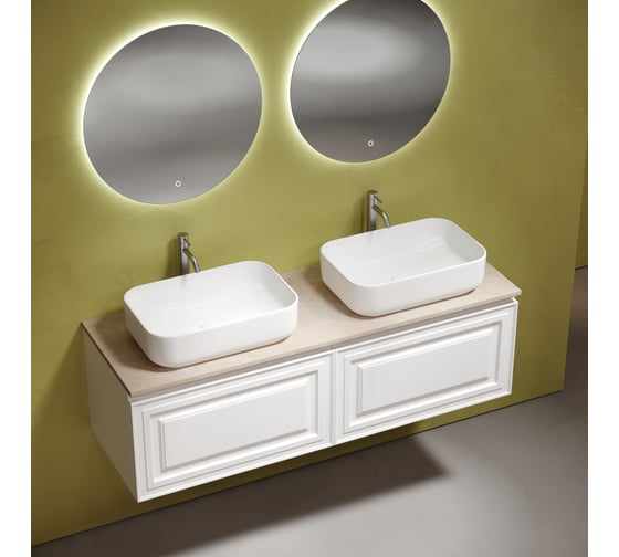Столешница для ванной комнаты из керамогранита Sancos Kreman 1600x460 c отверстием под смеситель, арт. TT160A2X