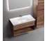 Подвесная тумба Sancos Marmi 1.0 890x445x520 c одним ящиком оснащенным доводчиками скрытого монтажа и открытой нишей, дуб чарльстон, арт. MR1.090ECH 3