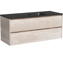 Подвесная тумба Sancos Libra 1190x450x500, c двумя ящиками оснащенными доводчиками, дуб галифакс натуральный, арт. LB120-1EG