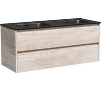 Подвесная тумба Sancos Libra 1190x450x500, c двумя ящиками оснащенными доводчиками, дуб галифакс натуральный, арт. LB120-2EG