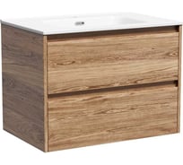 Подвесная тумба Sancos Libra 690x450x500, c двумя ящиками оснащенными доводчиками, дуб чарльстон, арт. LB70ECH