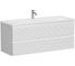 Тумба подвесная Sancos Folk 1195x445x500, 2 ящика с доводчиками, Bianco, FL120W 1
