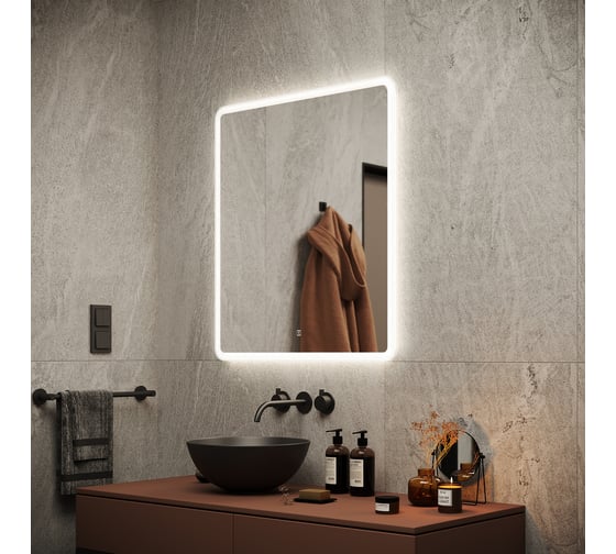 Зеркало для ванной комнаты Sancos Arcadia 700x800 с подсветкой, арт. AR700
