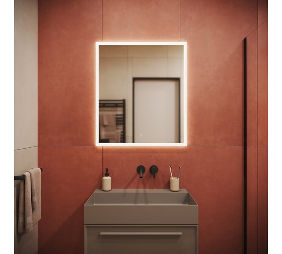 Зеркало для ванной комнаты Sancos Palace 700x800 с подсветкой, арт. PA700