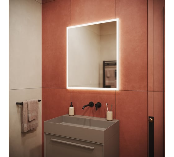 Зеркало для ванной комнаты Sancos Palace 700x800 с подсветкой, арт. PA700
