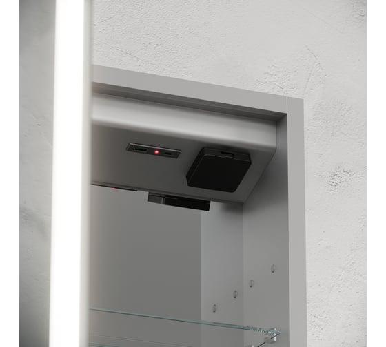 Зеркальный шкаф для ванной комнаты Sancos из алюминия Evoke 600x700x136 мм, с LED подсветкой, арт. SC8060