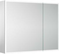 Зеркальный шкаф для ванной комнаты Sancos из алюминия Evoke 900x700x136 мм с LED подсветкой, арт. SC8090