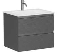 Тумба подвесная Sancos Folk 590x445x500, 2 ящика с доводчиками, Grey soft, FL60GS