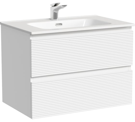 Тумба подвесная Sancos Folk 690x445x500, 2 ящика с доводчиками, Bianco, FL70W 1