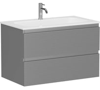 Тумба подвесная Sancos Folk 790x445x500, 2 ящика с доводчиками, Ergraut soft, FL80ES