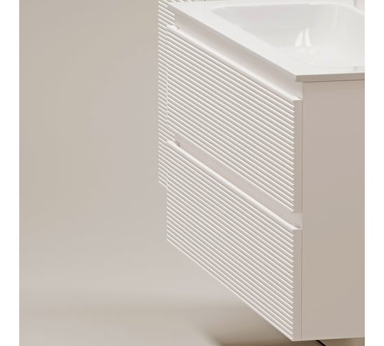 Тумба подвесная Sancos Folk 790x445x500, 2 ящика с доводчиками, Bianco, FL80W