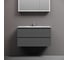 Тумба подвесная Sancos Folk 890x445x500, 2 ящика с доводчиками, Grey soft, FL90GS 3