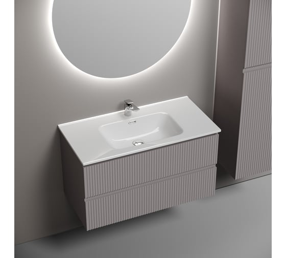Тумба подвесная Sancos Snob R 890x445x500, 2 ящика с доводчиками, Doha Soft, SNR90SM