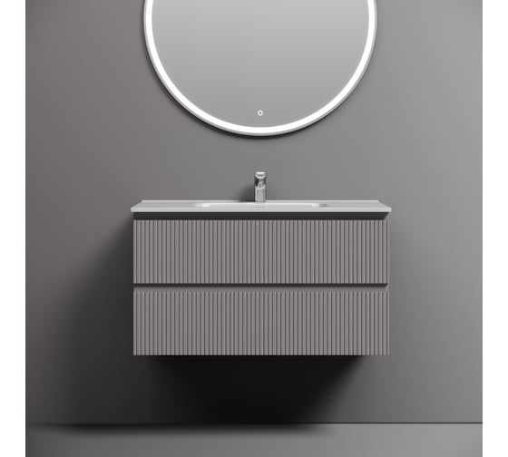 Тумба подвесная Sancos Snob T 890x445x500, 2 ящика с доводчиками, Doha Soft, SNT90SM