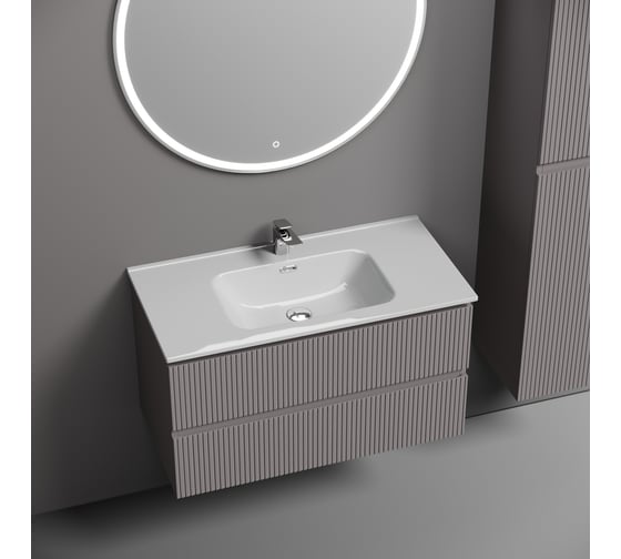 Тумба подвесная Sancos Snob T 890x445x500, 2 ящика с доводчиками, Doha Soft, SNT90SM