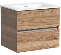 Тумба подвесная Sancos Urban 590x450x550, 2 ящика с доводчиками, дуб чарльстон, UR60ECH