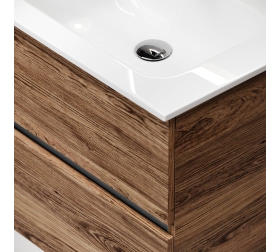 Тумба подвесная Sancos Urban 590x450x550, 2 ящика с доводчиками, дуб чарльстон, UR60ECH