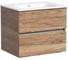 Тумба подвесная Sancos Urban 590x450x550, 2 ящика с доводчиками, дуб чарльстон, UR60ECH 1