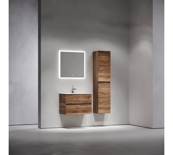 Тумба подвесная Sancos Urban 690x450x550, 2 ящика с доводчиками, дуб чарльстон UR70ECH