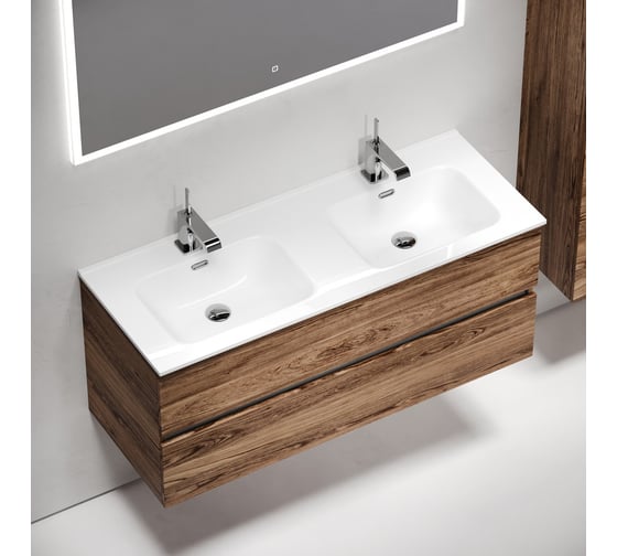 Тумба подвесная Sancos Urban 1190x450x550, 2 ящика с доводчиками, дуб чарльстон U UR120-2ECH