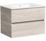 Тумба подвесная Sancos Urban 690x450x550, 2 ящика с доводчиками, дуб галифакс натуральный UR70EG 1