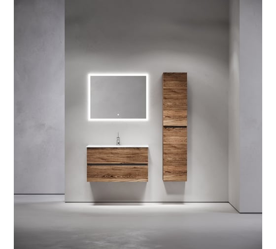 Тумба подвесная Sancos Urban 890x450x550, 2 ящика с доводчиками, дуб чарльстон, UR90ECH