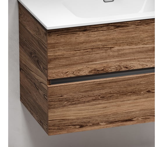 Тумба подвесная Sancos Urban 790x450x550, 2 ящика с доводчиками, дуб чарльстон, UR80ECH
