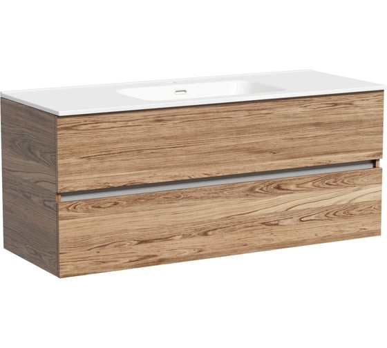 Тумба подвесная Sancos Urban 1190x450x550, 2 ящика с доводчиками, дуб чарльстон, UR120-1ECH