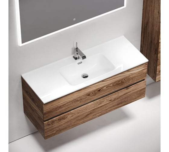 Тумба подвесная Sancos Urban 1190x450x550, 2 ящика с доводчиками, дуб чарльстон, UR120-1ECH