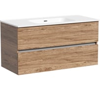 Тумба подвесная Sancos Urban 990x450x550, 2 ящика с доводчиками, дуб чарльстон, UR100ECH