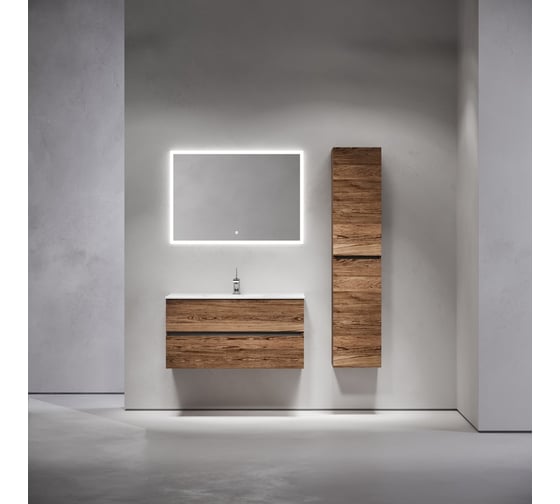 Тумба подвесная Sancos Urban 990x450x550, 2 ящика с доводчиками, дуб чарльстон, UR100ECH