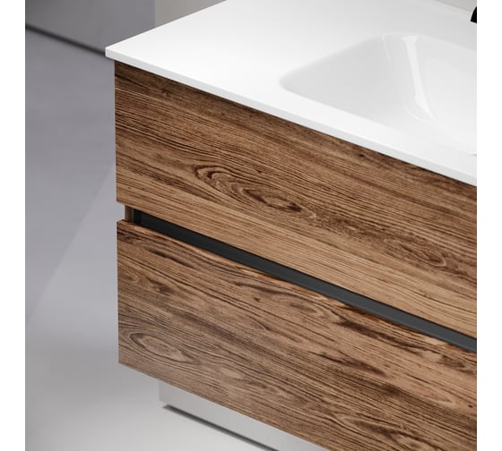 Тумба подвесная Sancos Urban 990x450x550, 2 ящика с доводчиками, дуб чарльстон, UR100ECH
