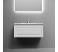 Тумба подвесная Sancos Very 890x445x406, c одним ящиком оснащенным доводчиками, Bianco VR90W