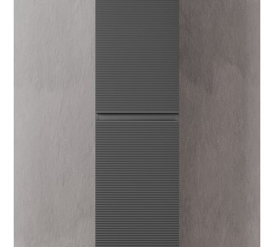 Шкаф-пенал подвесной Sancos Folk, 350x350x1650 мм, цвет Grey soft, PFL35GS