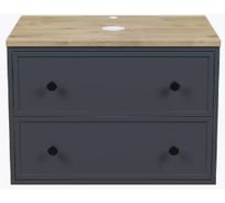 Тумба подвесная IDDIS со столешницей МДФ, дуб верона, 70 см, темно-серый, Торр (Torr) TOR70FVi95K