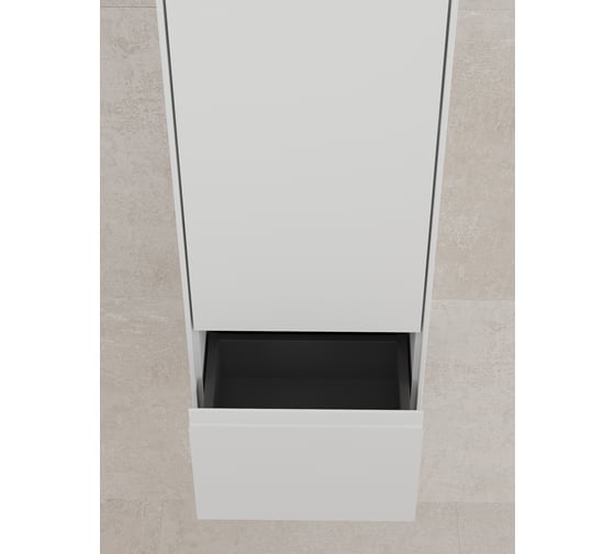 Пенал подвесной Style Line ЛИМА 36, 1 ящик, PLUS, эмаль, белый матовый, ЛС-00002346