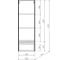 Пенал подвесной Style Line ЛИМА 36, 1 ящик, PLUS, эмаль, графит, ЛС-00002347 5