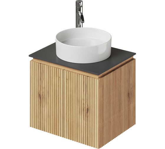 Тумба со столешницей подвесная BAND 60 606x477x510 Дуб Мавелла Голд ИТАНА 4657836461244 1