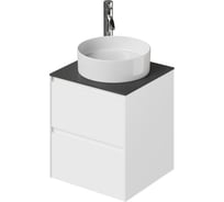 Тумба со столешницей подвесная ИТАНА Slim 50 502х471х560 Эмаль Белый матовый 4657836461848
