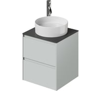Тумба со столешницей подвесная ИТАНА Slim 50 502х471х560 серо-зеленый матовый 4657836461831