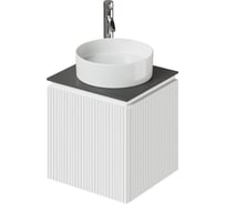 Тумба со столешницей подвесная левая ИТАНА BAND 50 502x471x510 Белый матовый 4657836461138