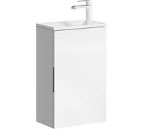 Подвесная тумба AQWELLA для ванной Акцент для раковины 37603554 напольная 42 см, цвет белый ACC0104W